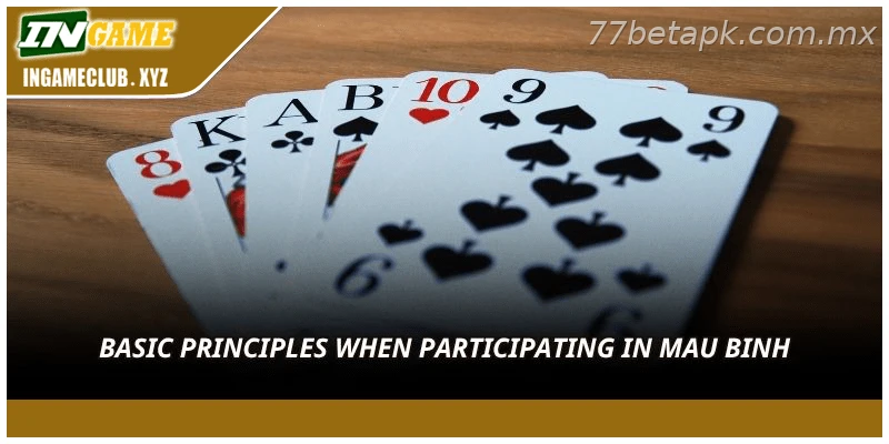 Basic principles when participating in Mau Binh